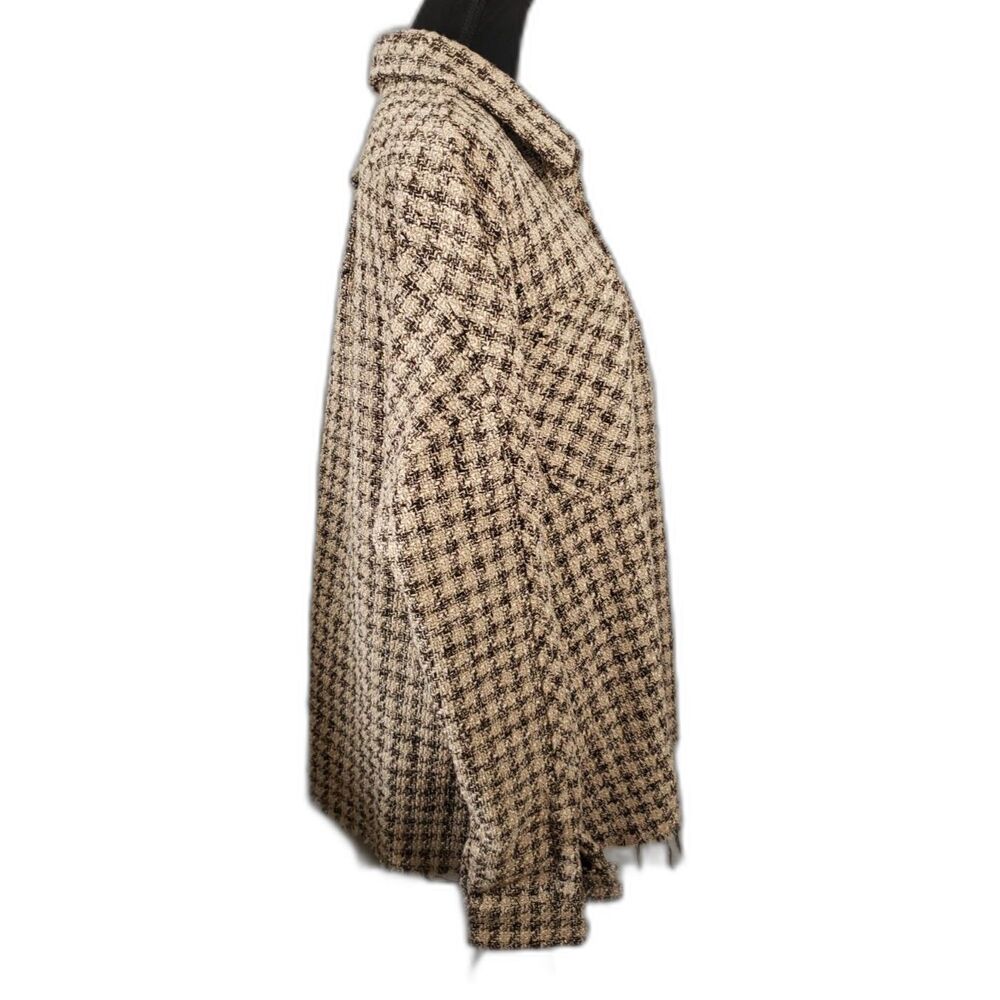 MNML Unisex Woven Flannel Tweed Pockets Full Button-down Shirt Sz 2XL NWT - Picture 9 of 9